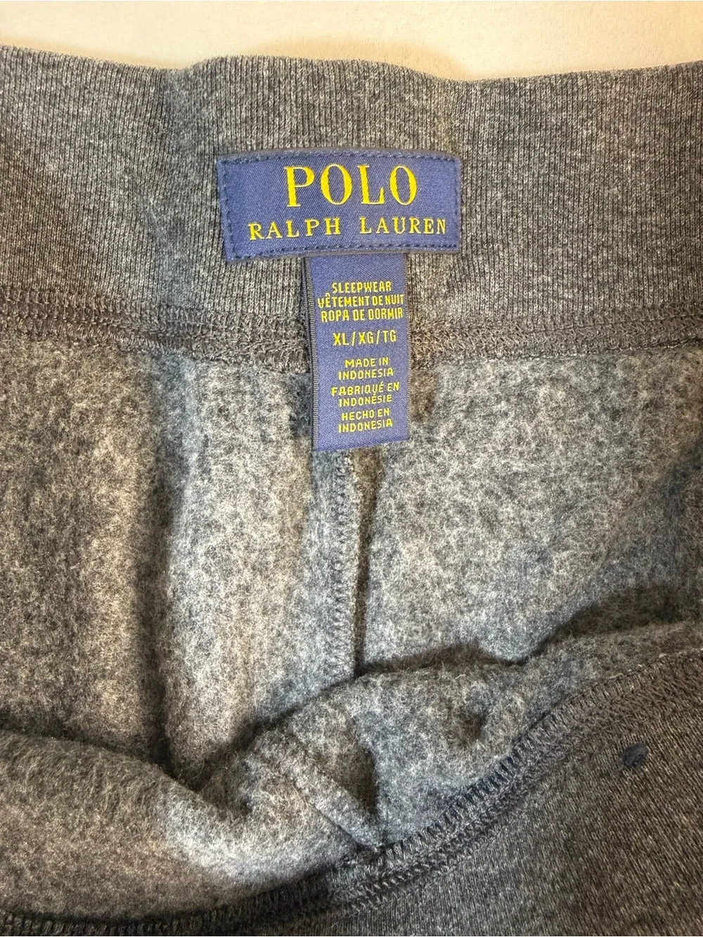 Polo Ralph Lauren Sleepwear Sweatpants Tiger Graphic Jogger Pants Gray
